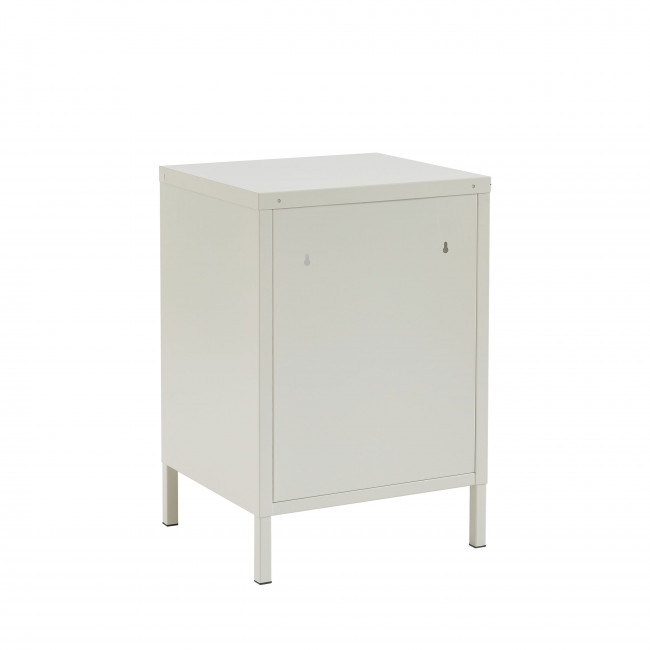 Nino - Table de chevet 1 porte en métal PANTONE