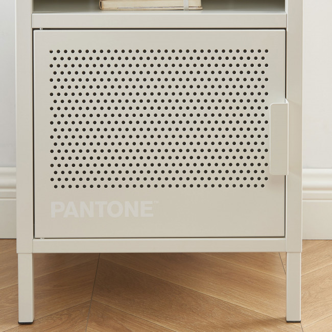 Nino - Table de chevet 1 porte en métal PANTONE