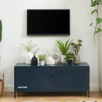 Nino - Meuble TV 2 portes en métal PANTONE L120cm