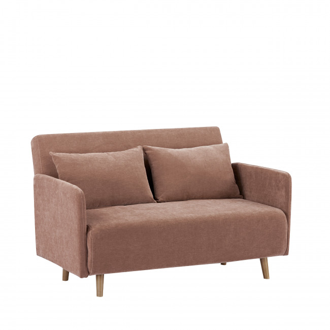 Belushi - Canapé convertible 2 personnes en chenille L120 cm