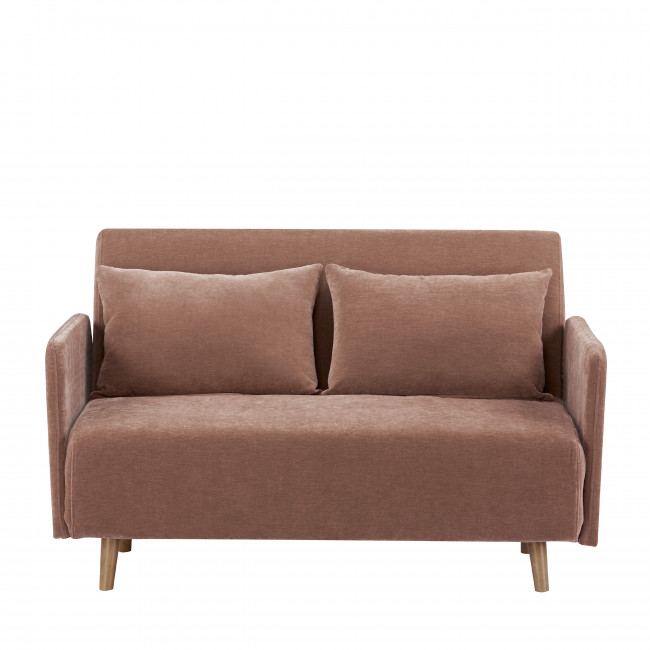 Belushi - Canapé convertible 2 personnes en chenille L120 cm