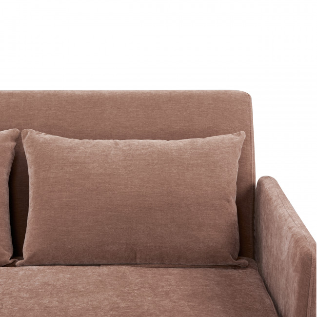 Belushi - Canapé convertible 2 personnes en chenille L120 cm