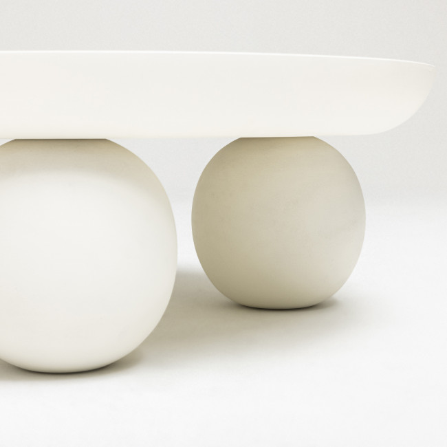 Bungin - Table basse en bois massif ø90cm