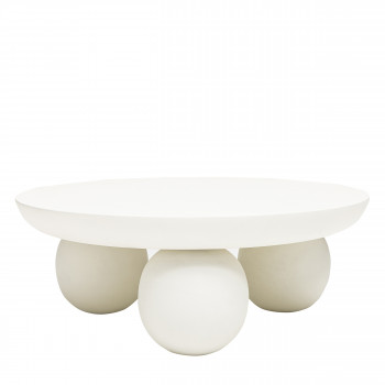 Bungin - Table basse en bois massif ø90cm