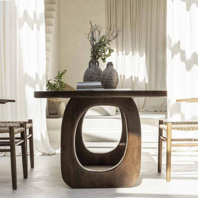 Sinjai - Table à manger en bois massif 200x100cm