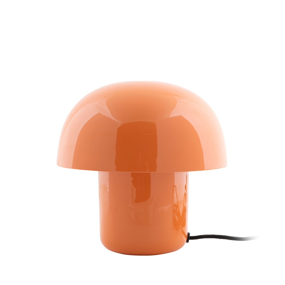 fat mushroom mini - lampe à poser champignon en métal - couleur - orange