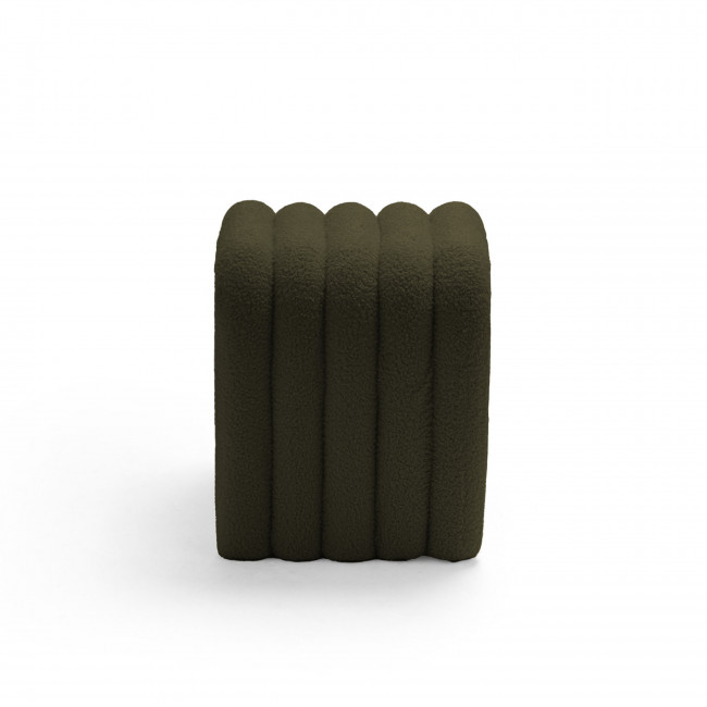 Mui - Tabouret rembourré en tissu bouclette