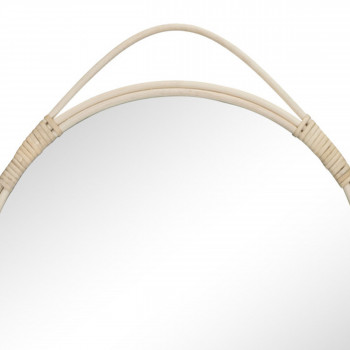 Malo - Miroir rond en rotin Ø50 cm
