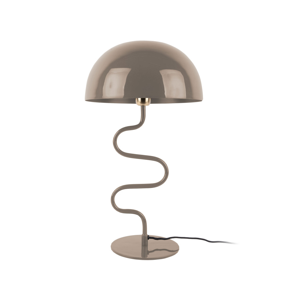 twist - lampe à poser en métal - couleur - taupe