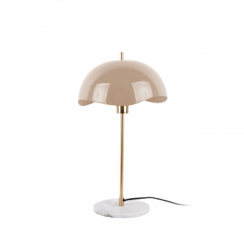 Waved Dome - Lampe à poser en métal et marbre