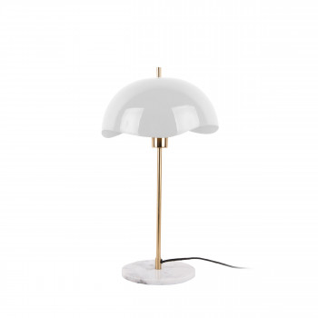 Waved Dome - Lampe à poser en métal et marbre