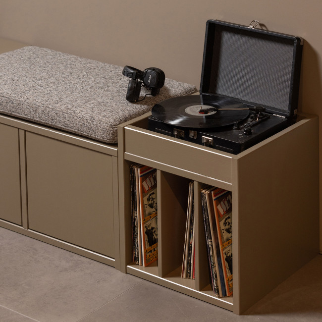 Turner - Meuble de rangement vinyles en bois