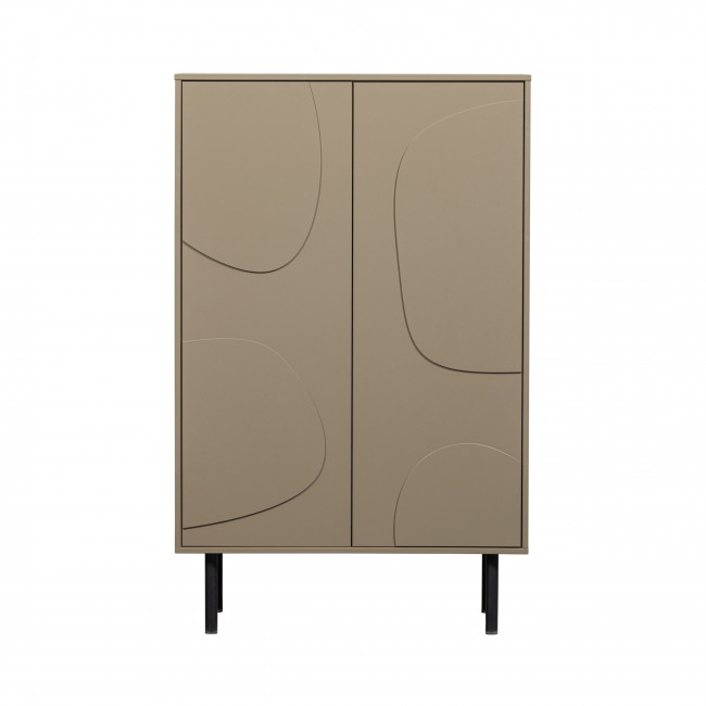 Cadiz - Buffet haut 2 portes en bois H135cm