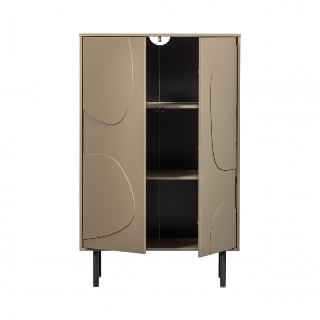 Cadiz - Buffet haut 2 portes en bois H135cm
