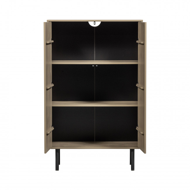 Cadiz - Buffet haut 2 portes en bois H135cm