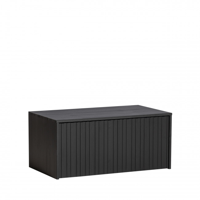 New Gravure - Banc d'entrée avec rangement en bois L88cm