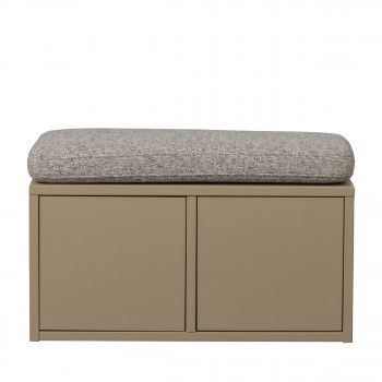 Turner - Banc d'entrée avec rangement chaussures en bois L80cm