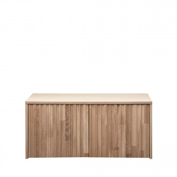 New Gravure - Banc d'entrée avec rangement en bois L88cm