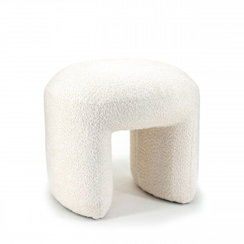 Sahi - Pouf en tissu bouclette