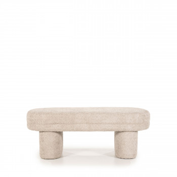 Rama - Banc arrondi en tissu L120cm