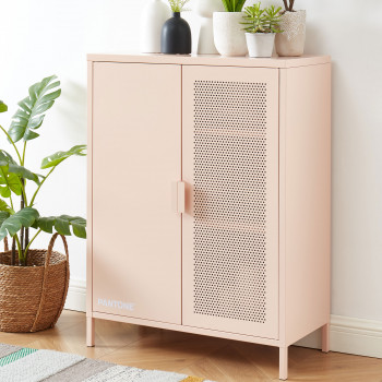 Nino - Buffet haut 2 portes en métal PANTONE H100cm