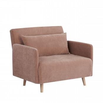 Belushi - Fauteuil convertible en chenille