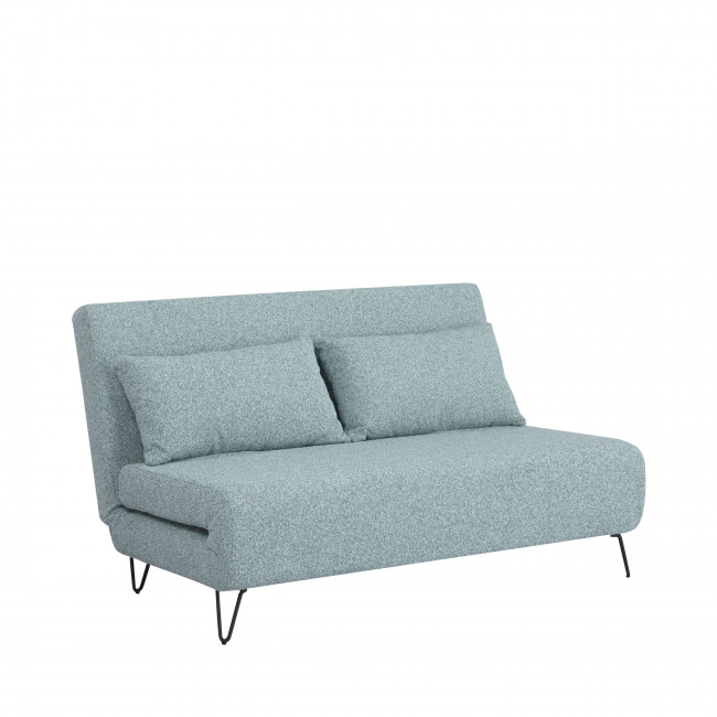 Joe harper - Canapé convertible 2 personnes en tissu bouclette