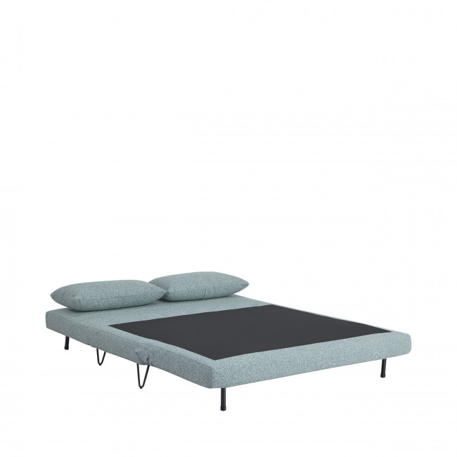 Joe harper - Canapé convertible 2 personnes en tissu bouclette