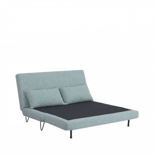 Joe harper - Canapé convertible 2 personnes en tissu bouclette