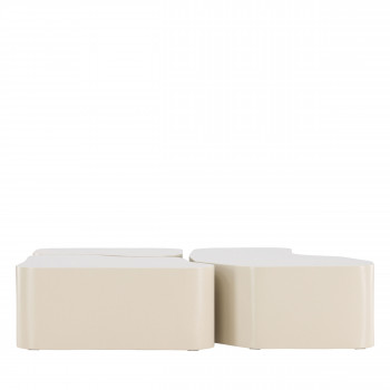 Norland - Table basse organique en bois 92x70cm
