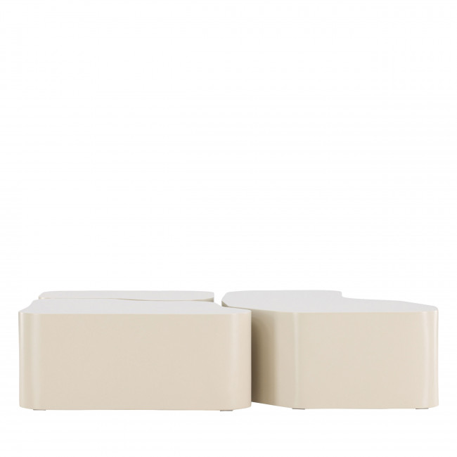 Norland - Table basse organique en bois 92x70cm