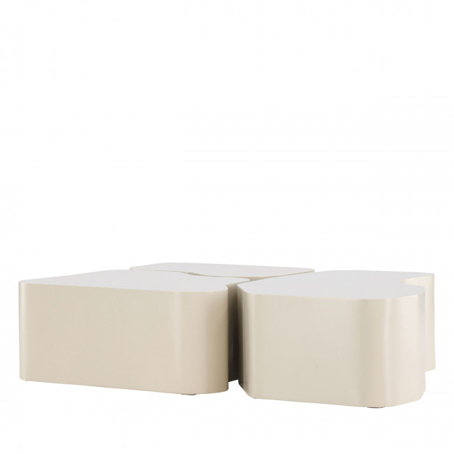 Norland - Table basse organique en bois 92x70cm