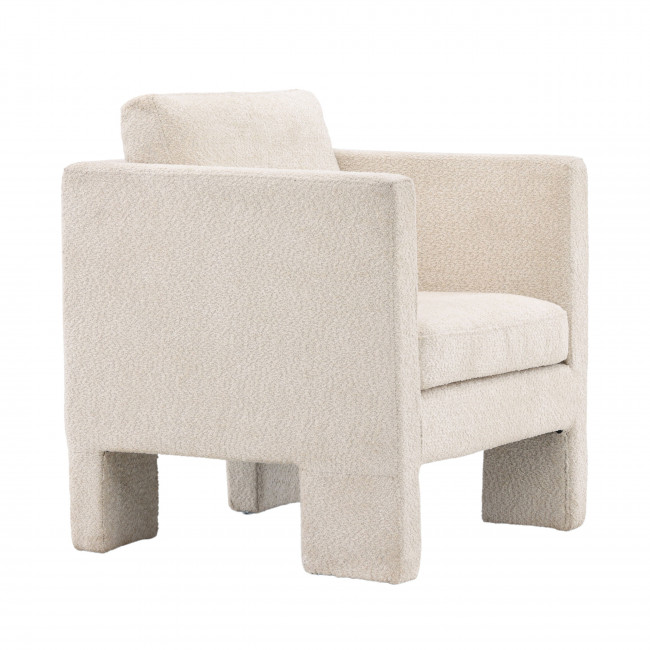 Ragusa - Fauteuil en tissu bouclette