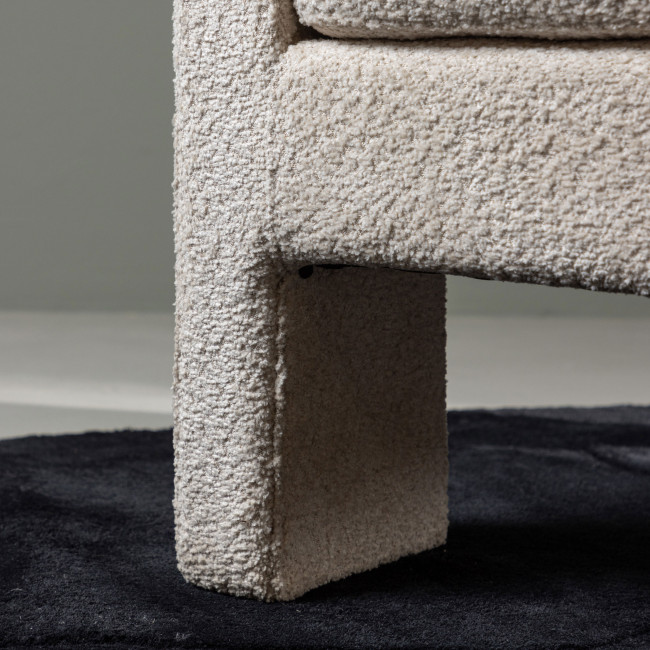 Ragusa - Fauteuil en tissu bouclette