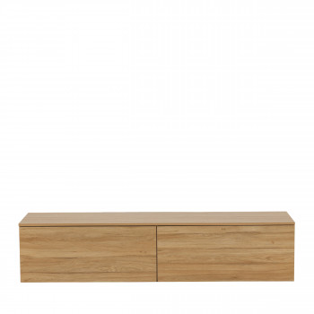 Frihamn - Meuble TV 2 tiroirs en bois L160cm