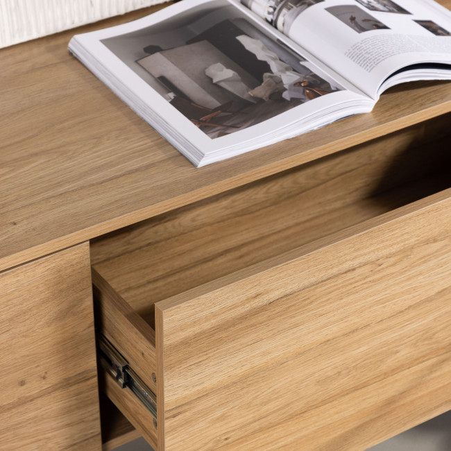 Frihamn - Meuble TV 2 tiroirs en bois L160cm