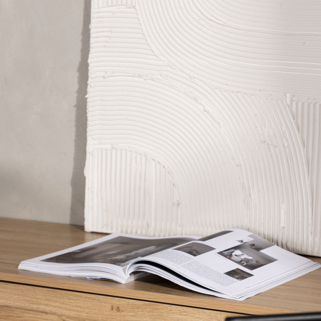 Frihamn - Meuble TV 2 tiroirs en bois L160cm