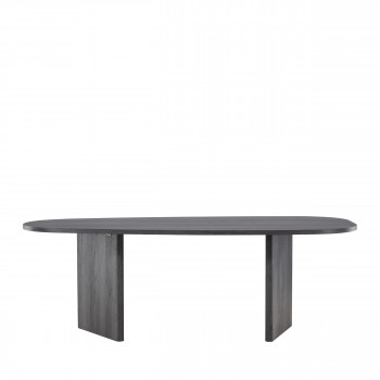 Gronvik - Table à manger 10 personnes organique en bois 