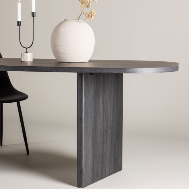 Gronvik - Table à manger 10 personnes organique en bois 