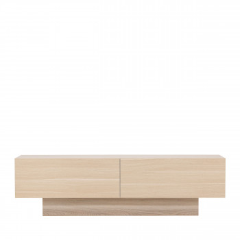 Cuenca - Meuble TV 2 portes battantes en bois L160cm