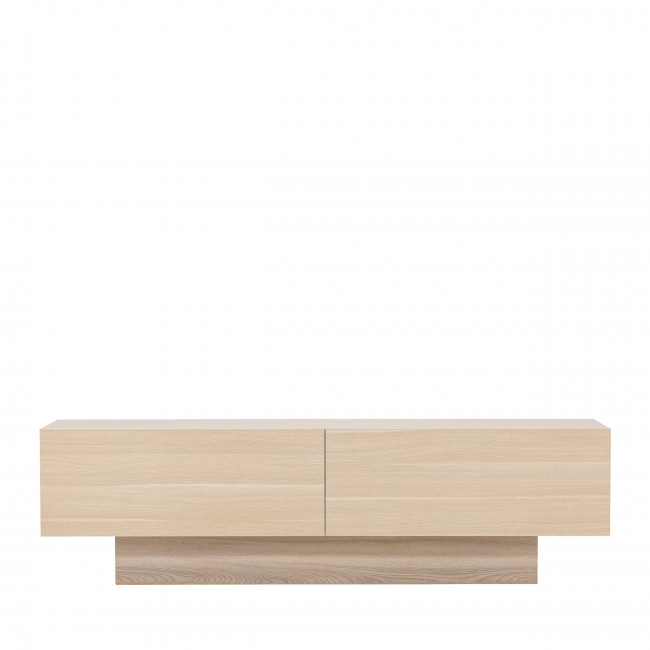 Cuenca - Meuble TV 2 portes battantes en bois L160cm