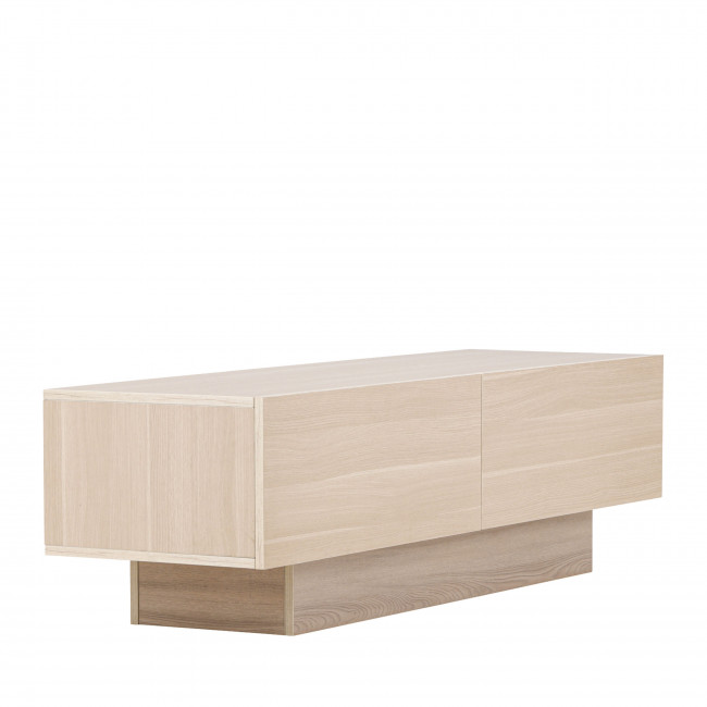 Cuenca - Meuble TV 2 portes battantes en bois L160cm