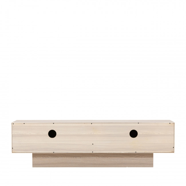 Cuenca - Meuble TV 2 portes battantes en bois L160cm