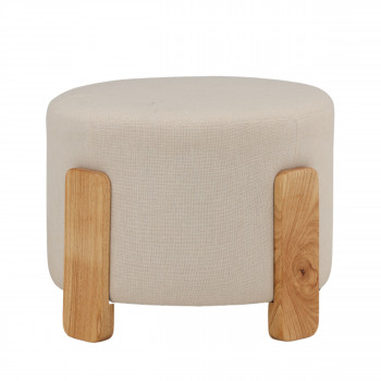 Coffey - Pouf rond en tissu ø52,5cm
