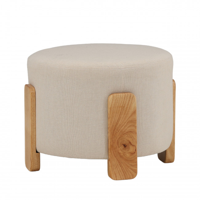 Coffey - Pouf rond en tissu ø52,5cm