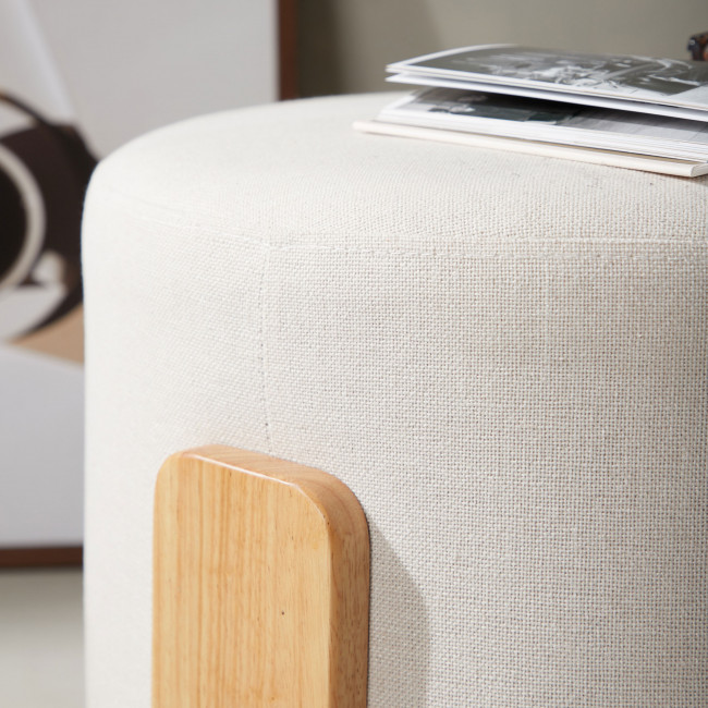 Coffey - Pouf rond en tissu ø52,5cm