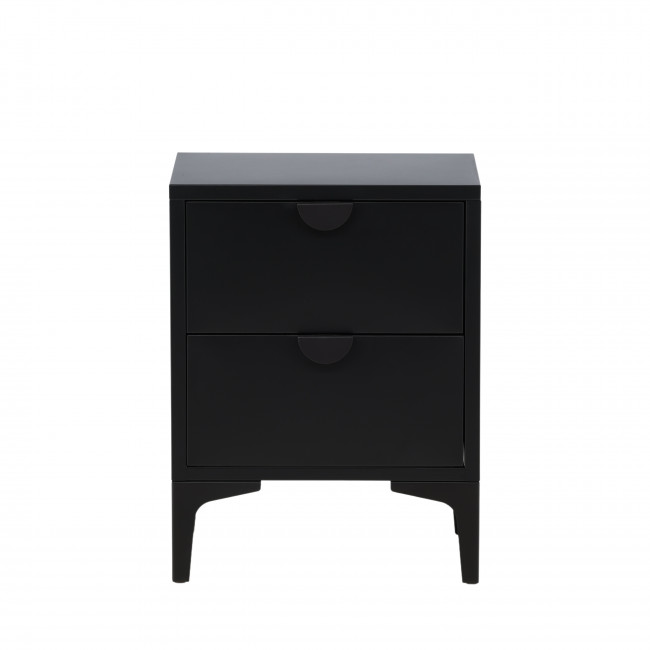 Piring - Table de chevet 2 tiroirs en métal 