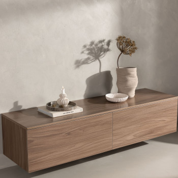 Frihamn - Meuble TV 2 tiroirs en bois L160cm