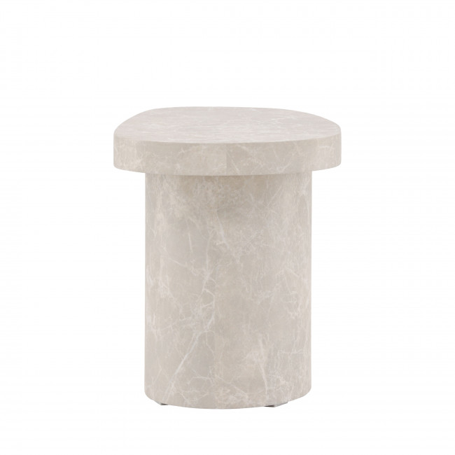 Bastad - Table d'appoint organique en bois 50x30cm