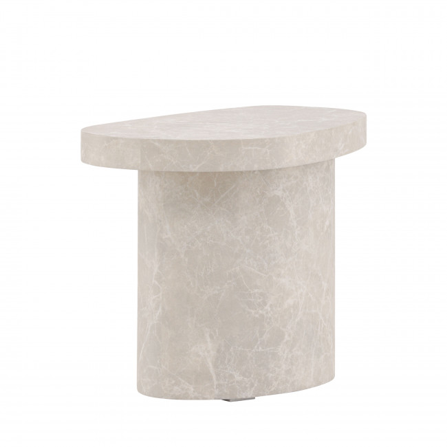 Bastad - Table d'appoint organique en bois 50x30cm